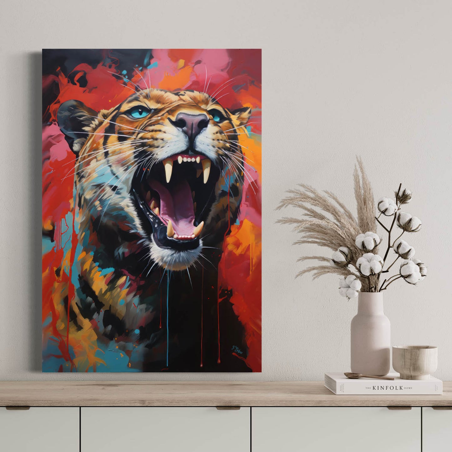 Roaring Tiger - Canvas Wall Art