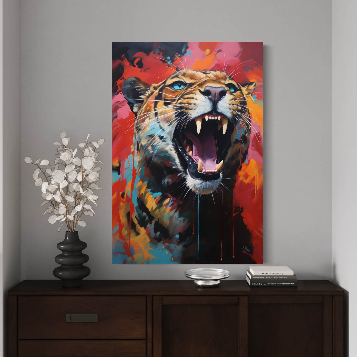 Roaring Tiger - Canvas Wall Art