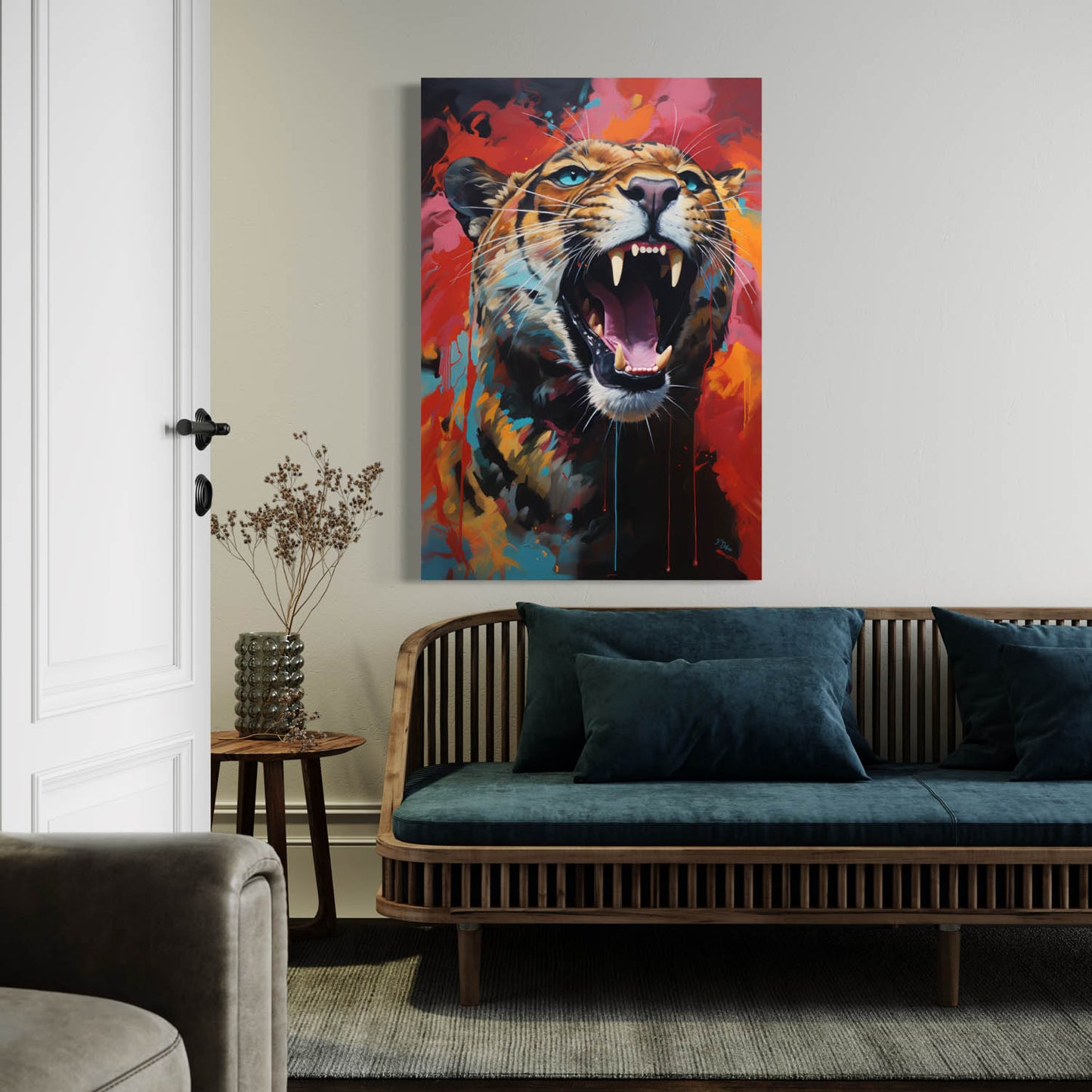 Roaring Tiger - Canvas Wall Art