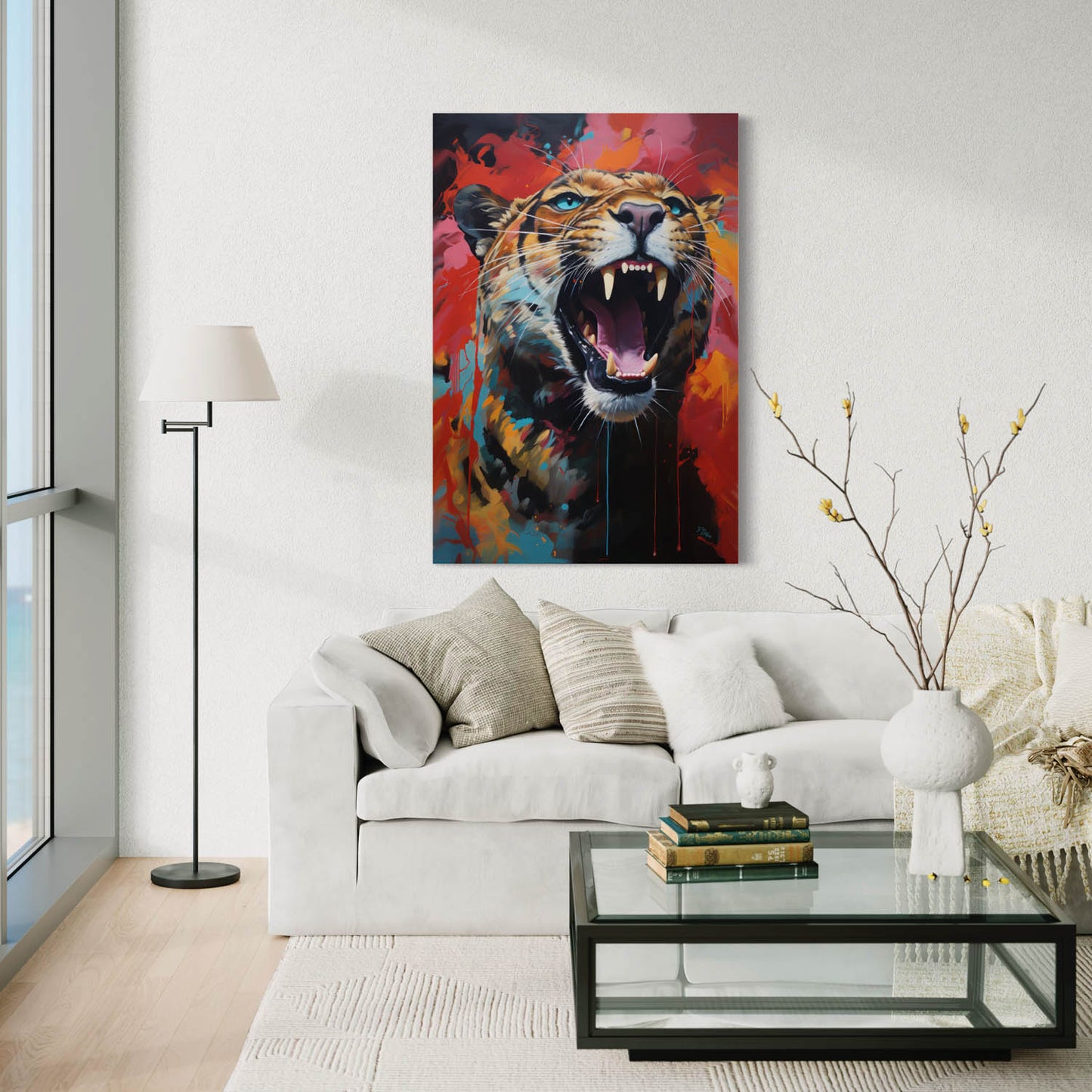 Roaring Tiger - Canvas Wall Art