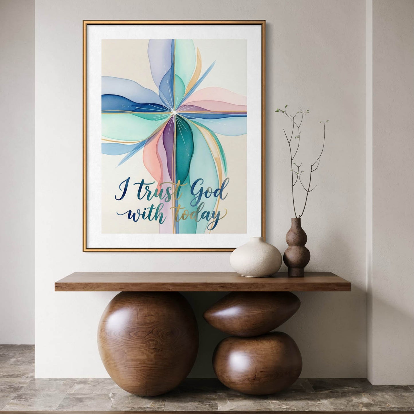 I Trust God - Christian Art Print