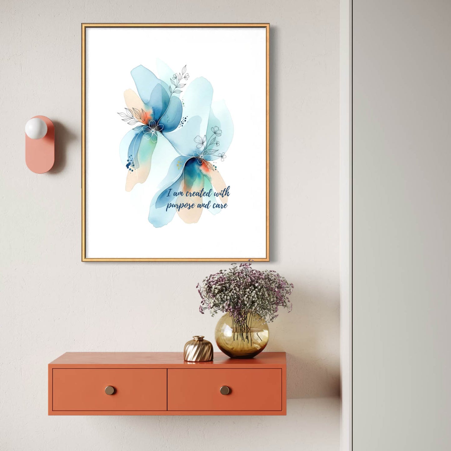 Created with Purpose - Christian Art Print