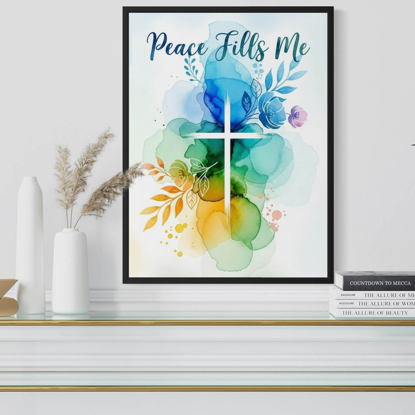 Peace Fills Me - Christian Art Print