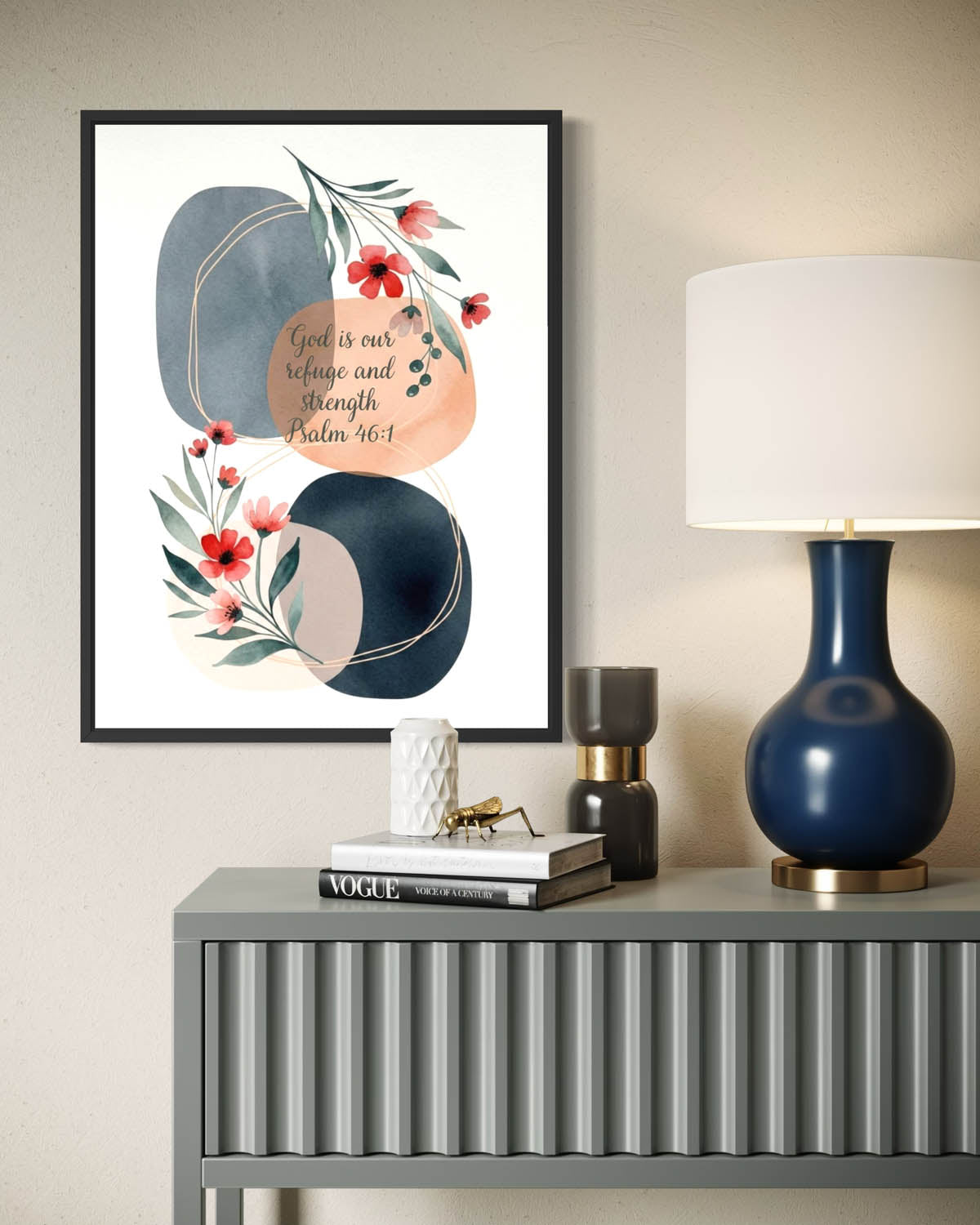 God is Our Refuge - Art Print