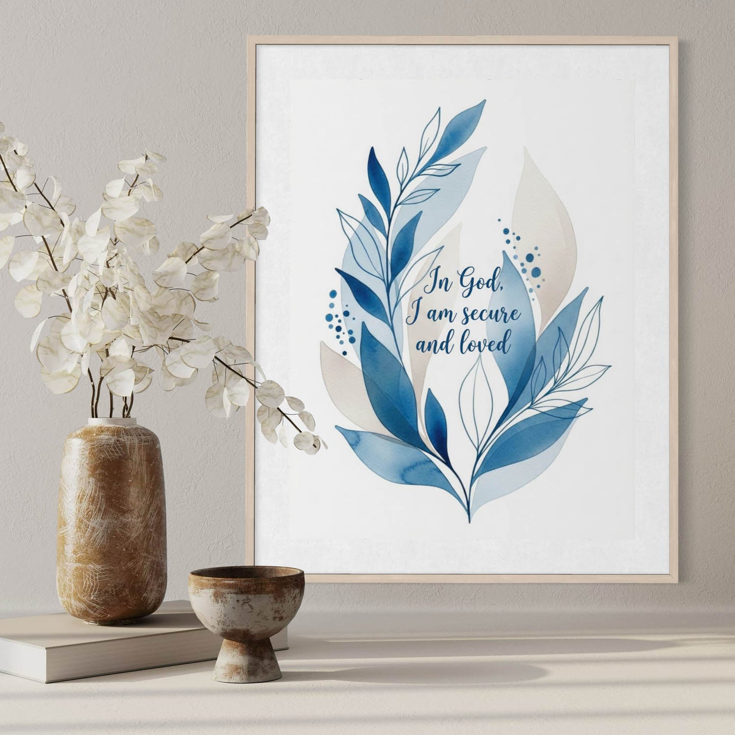In God I Am Secured - Art Print