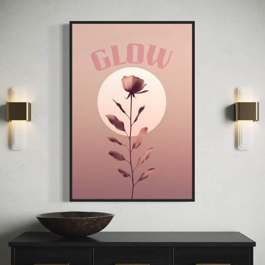 Glow – Floral Art Print