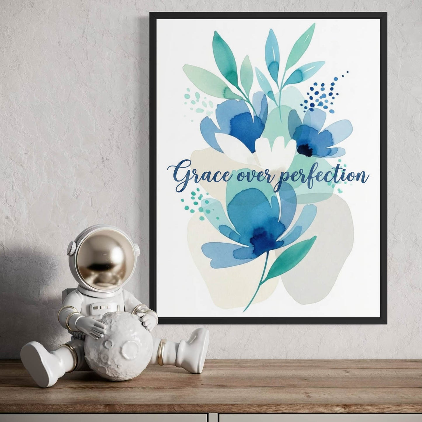 Grace Over Perfection - Inspirational Art Print