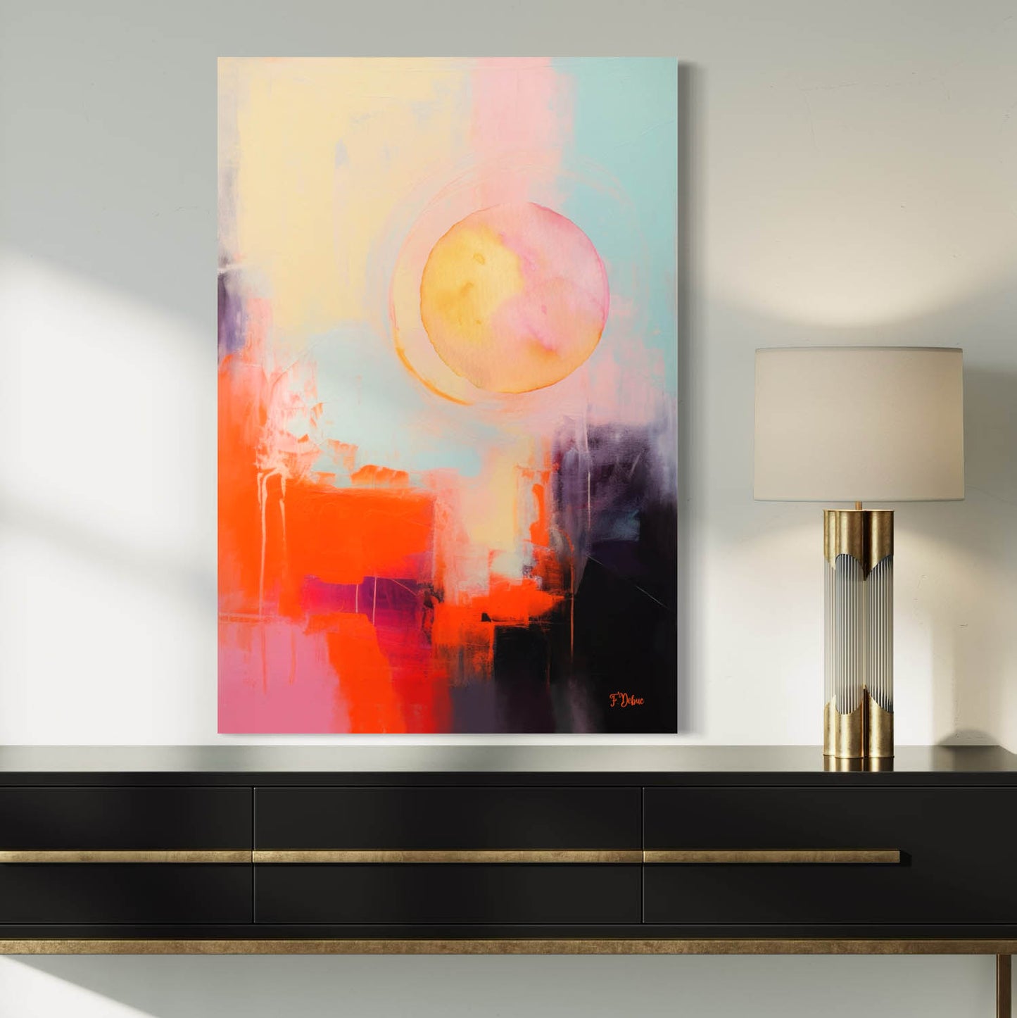 Fire Within – Expressionist Abstract Canvas