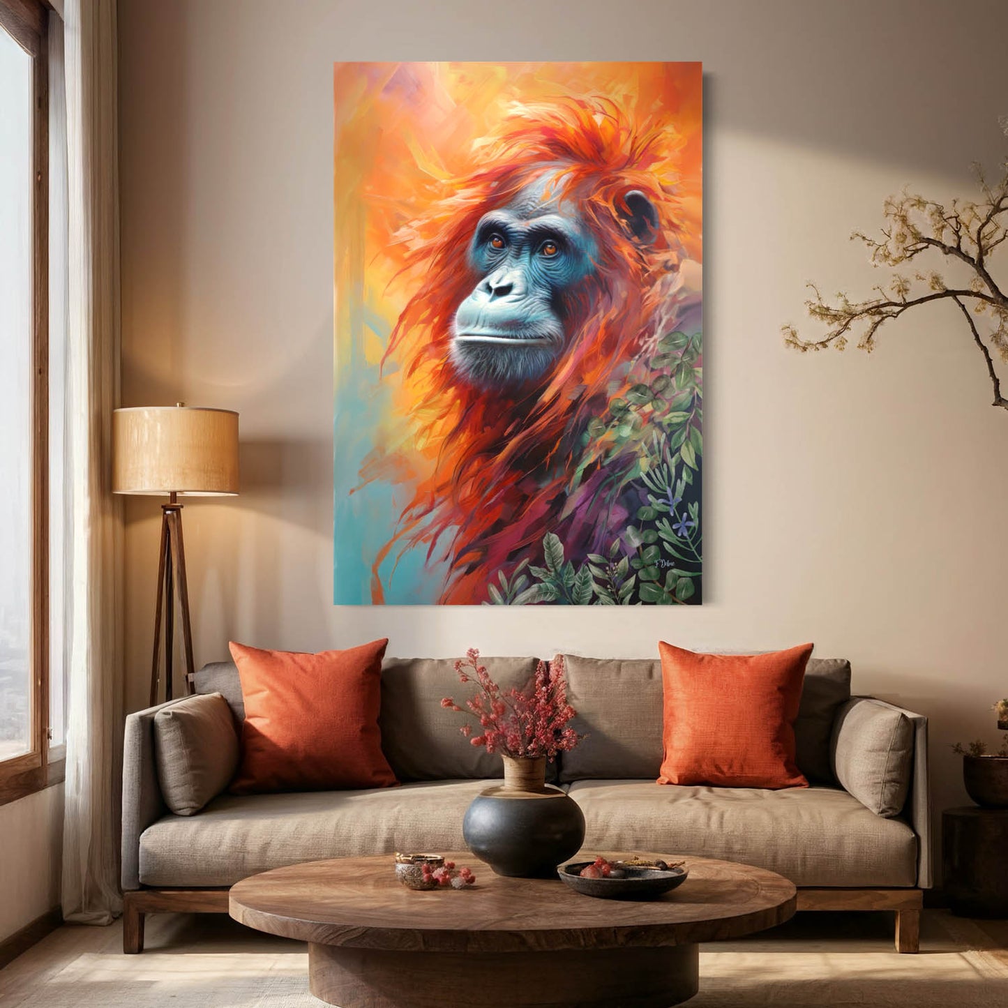 Agile Orangutan - Canvas Wall Art