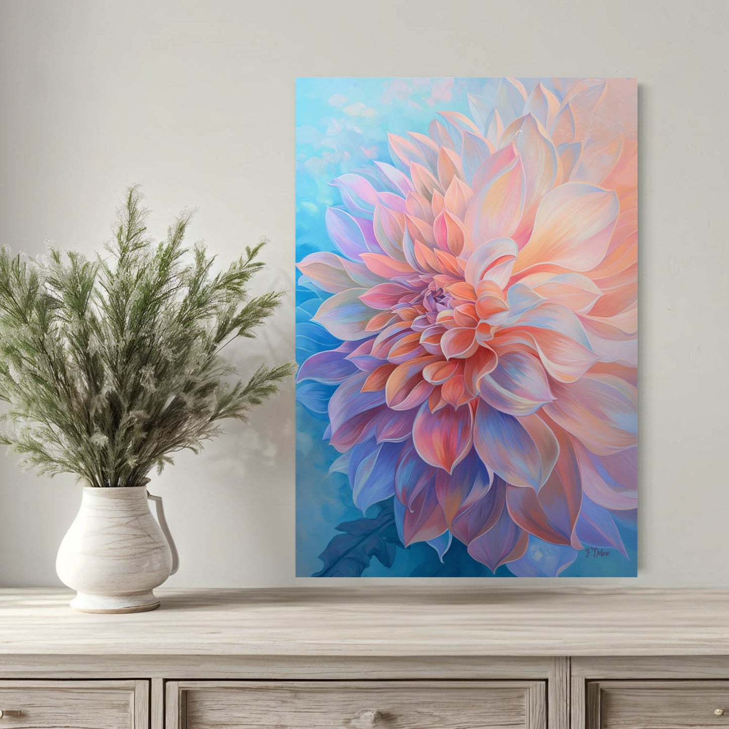 Dahlia Splendor - Canvas Wall Art