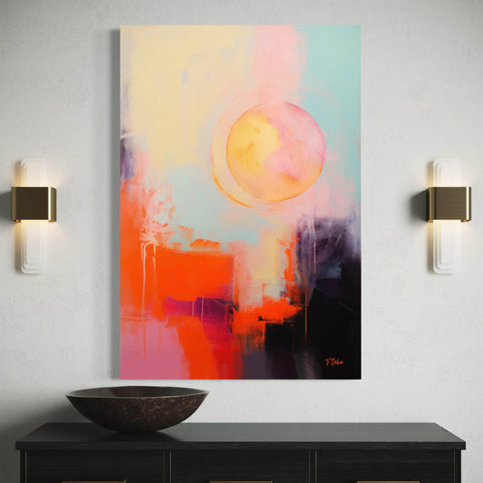 Fire Within – Expressionist Abstract Canvas