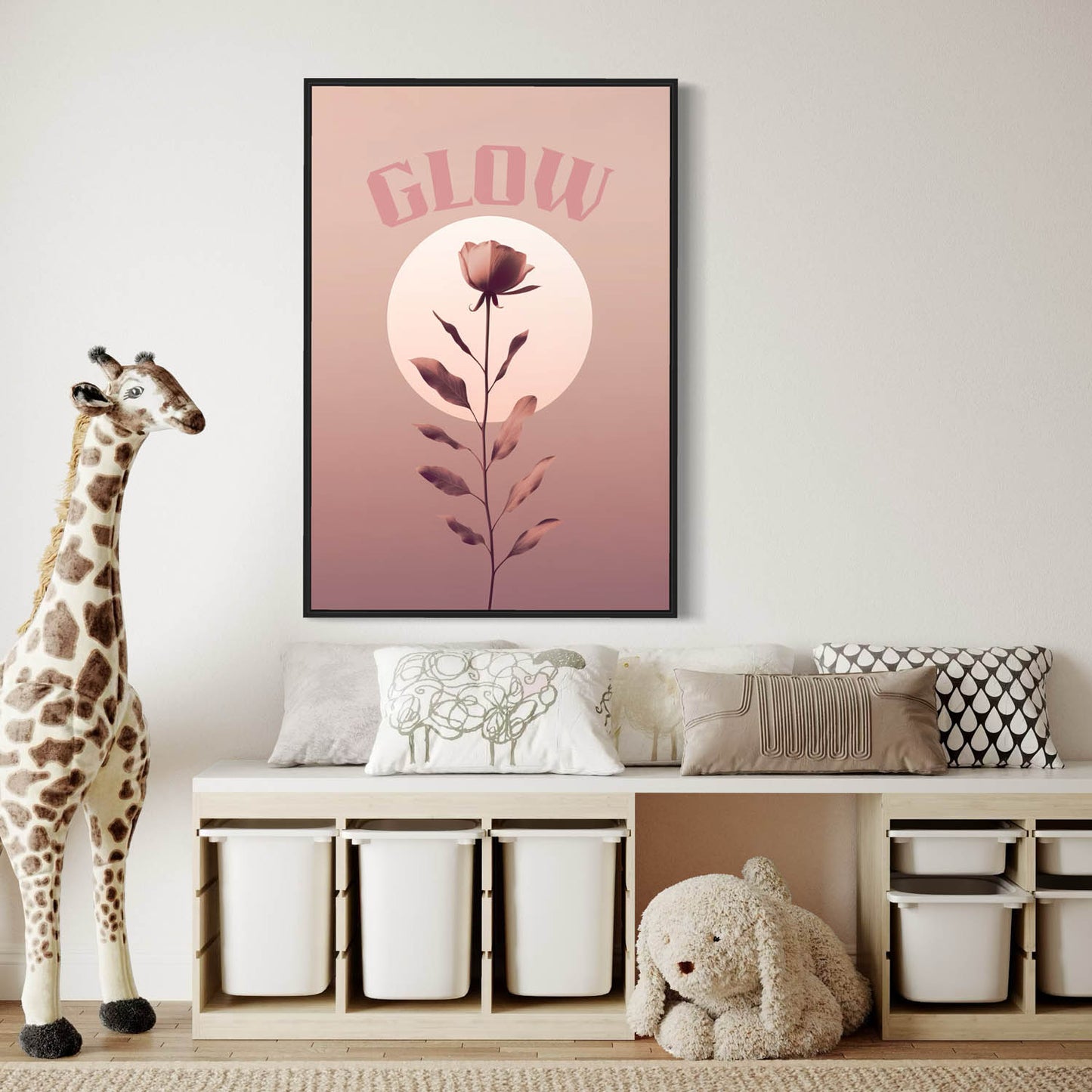 Glow – Floral Art Print