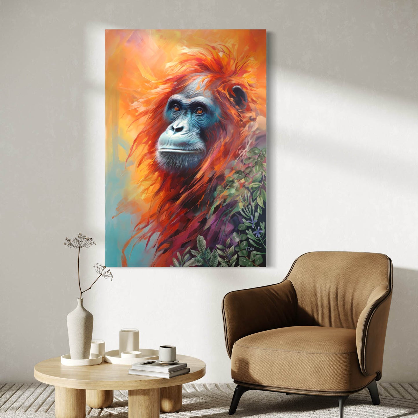 Agile Orangutan - Canvas Wall Art