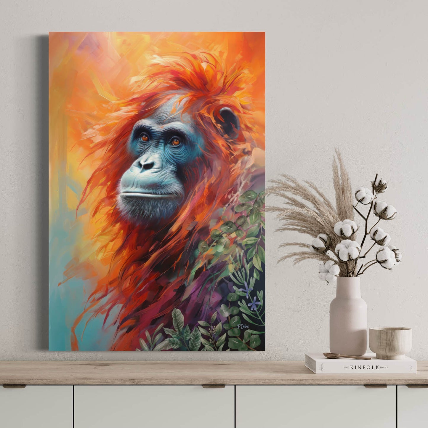 Agile Orangutan - Canvas Wall Art