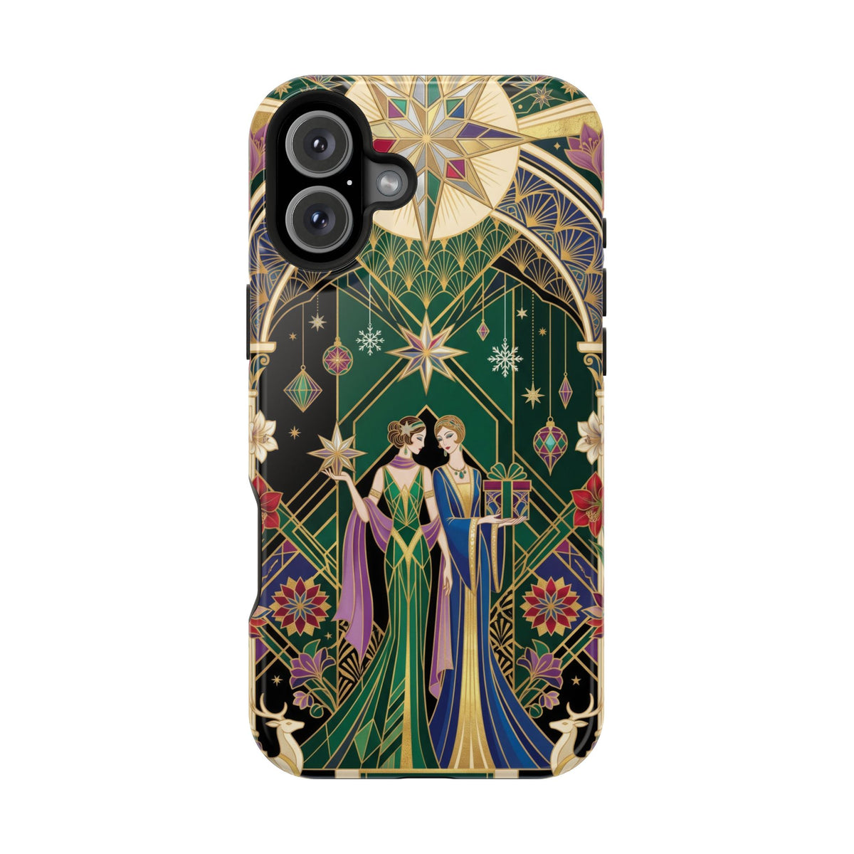 Art Deco Festive Figures - Magnetic iPhone Case