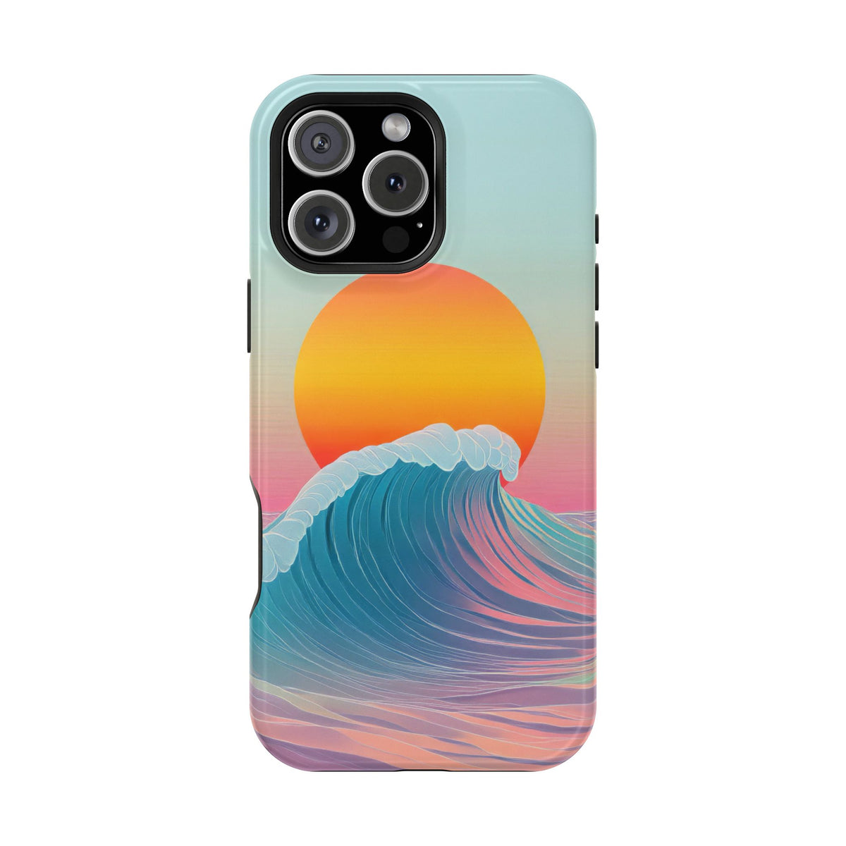 Sunset Wave - Magnetic iPhone Case