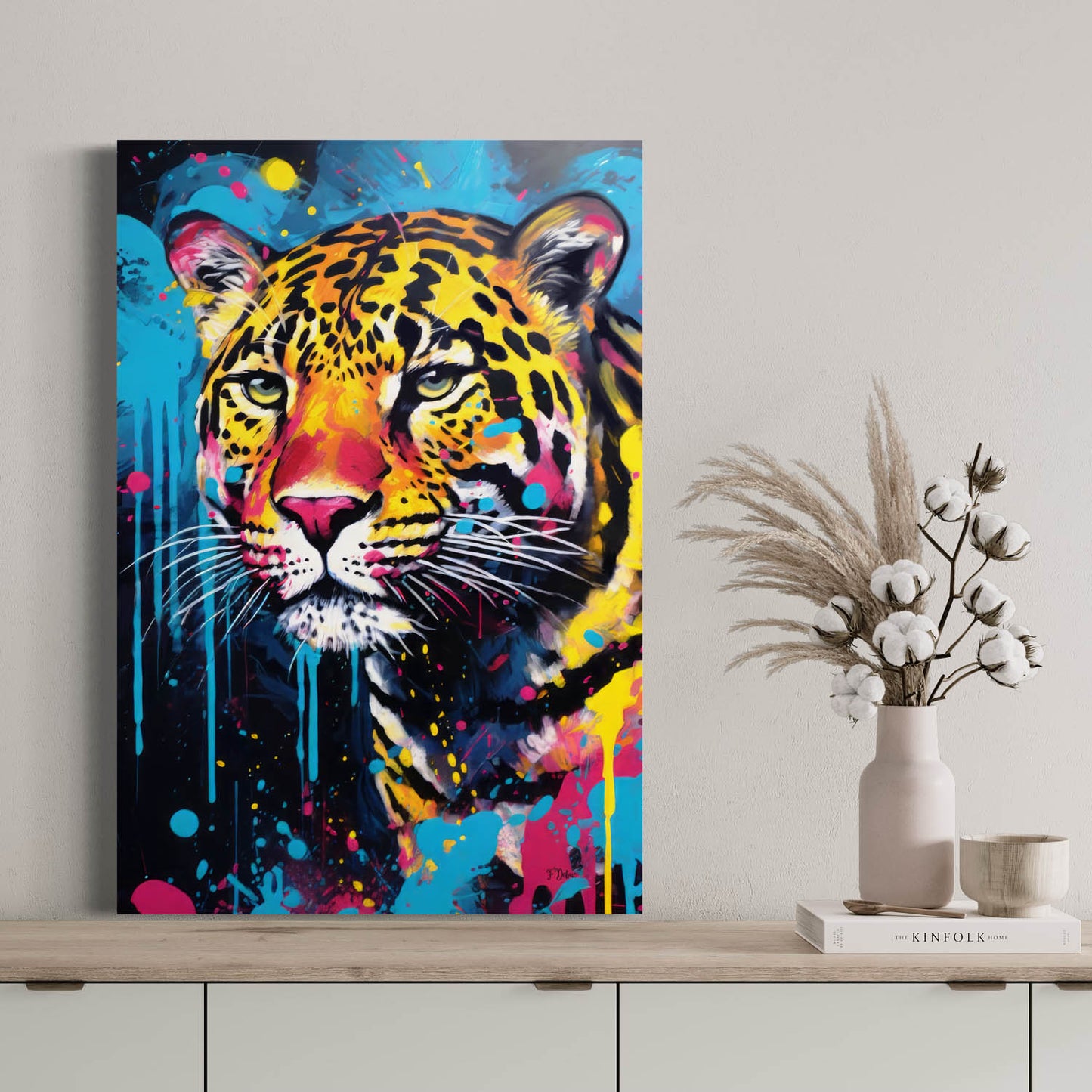 Abstract Leopard - Canvas Wall Art