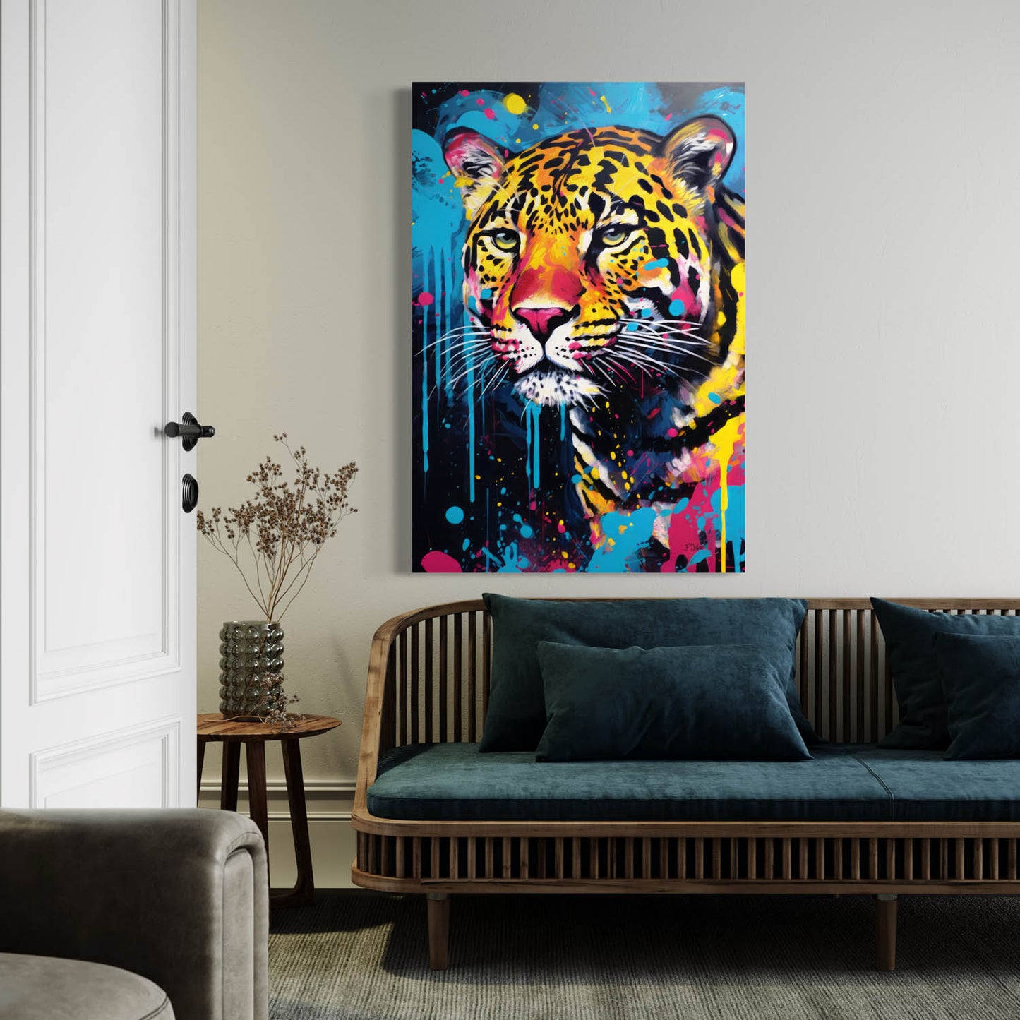 Abstract Leopard - Canvas Wall Art