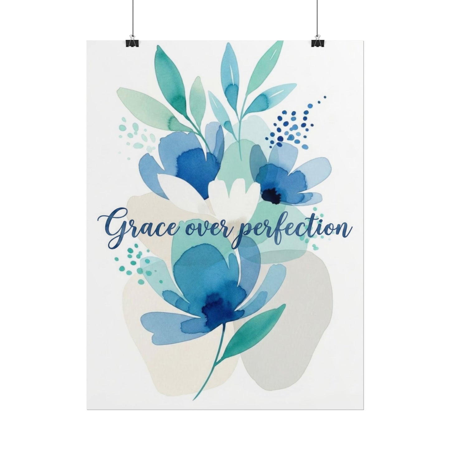 Grace Over Perfection - Inspirational Art Print
