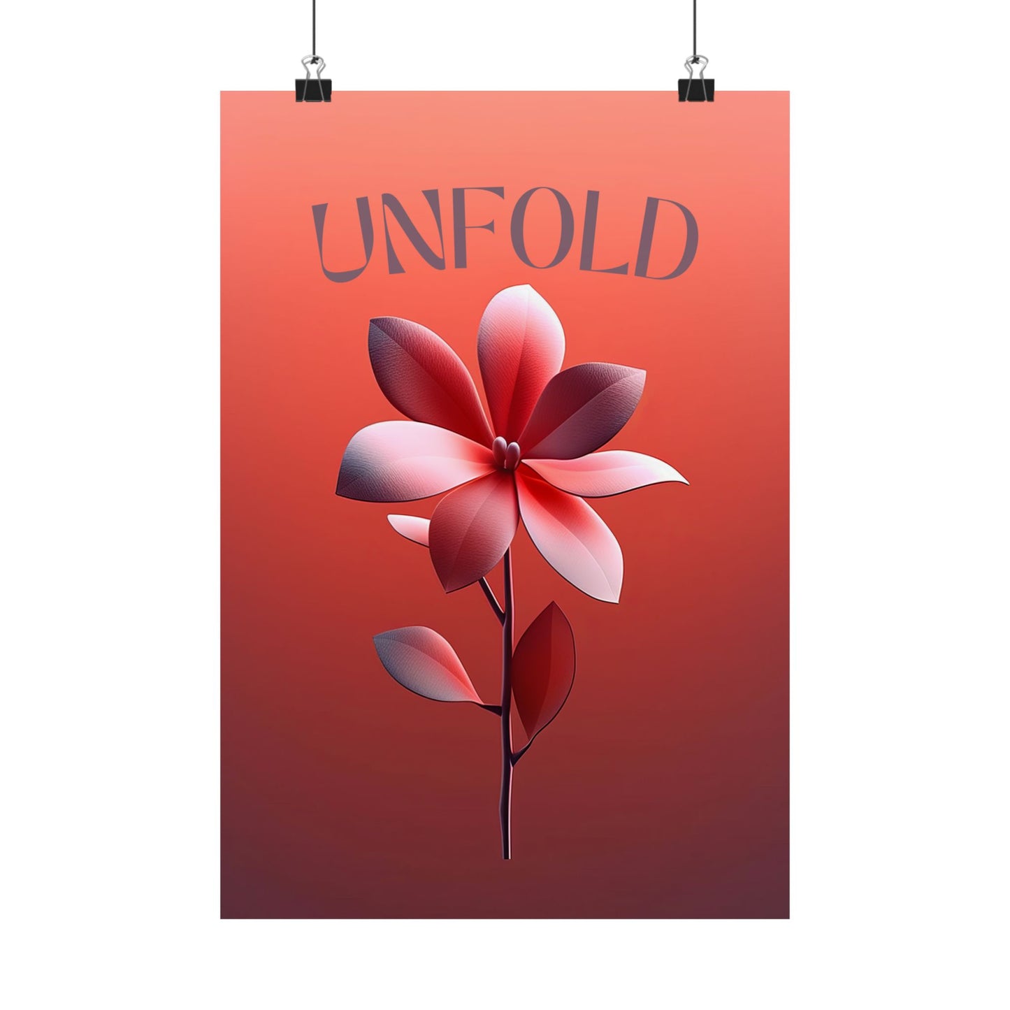 Unfold – Floral Art Print