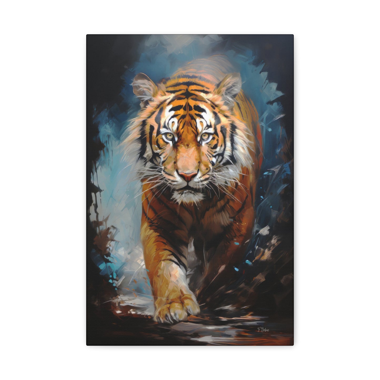 Fierce Tiger - Canvas Wall Art