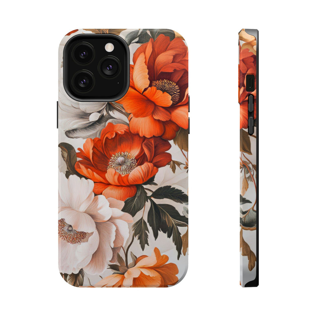 Vintage Peony Bloom - Magnetic iPhone Case