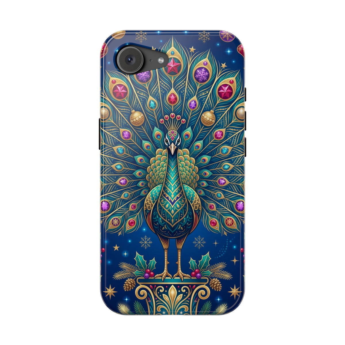 Christmas Peacock - Magnetic iPhone Case