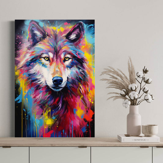 Striking Wolf - Canvas Wall Art