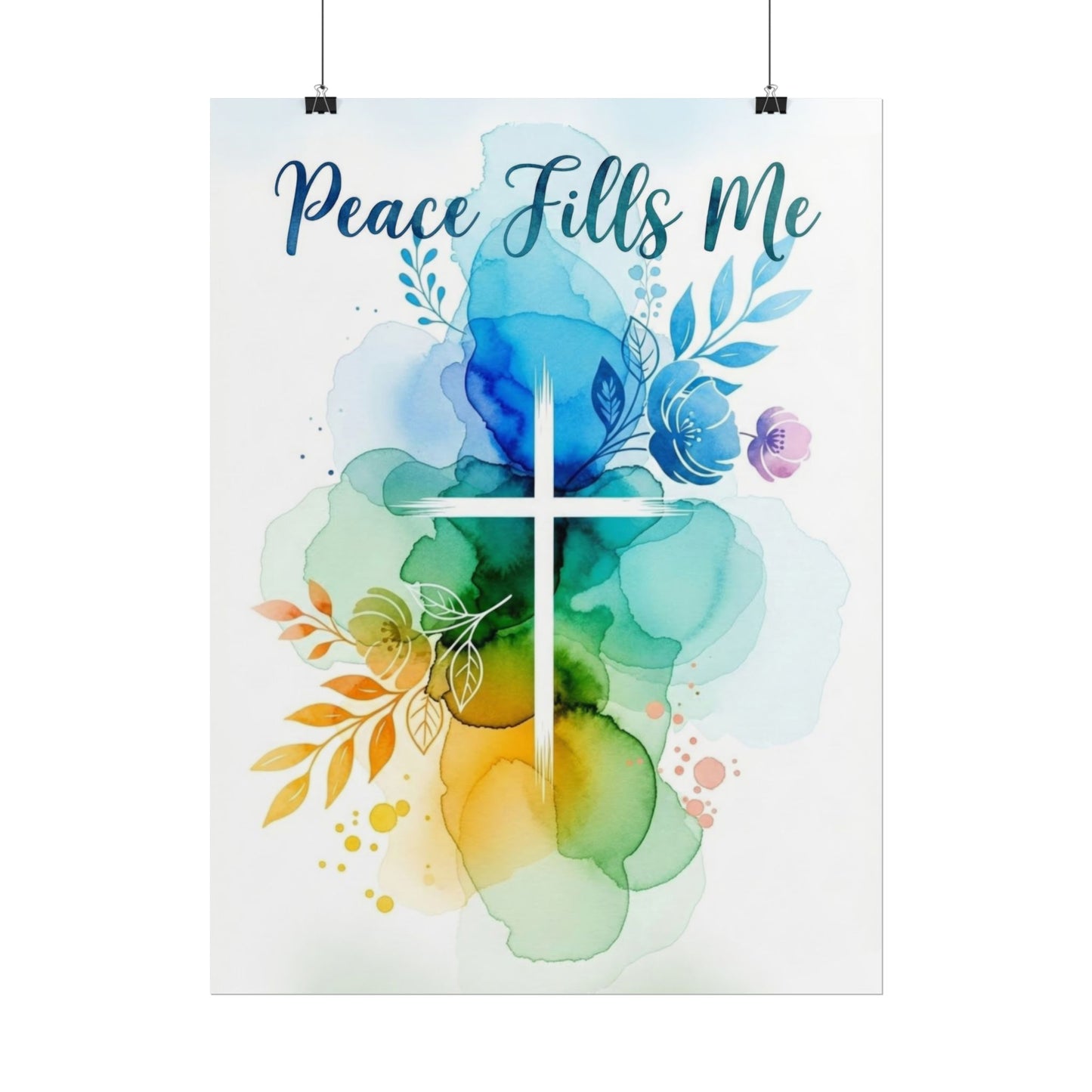 Peace Fills Me - Christian Art Print