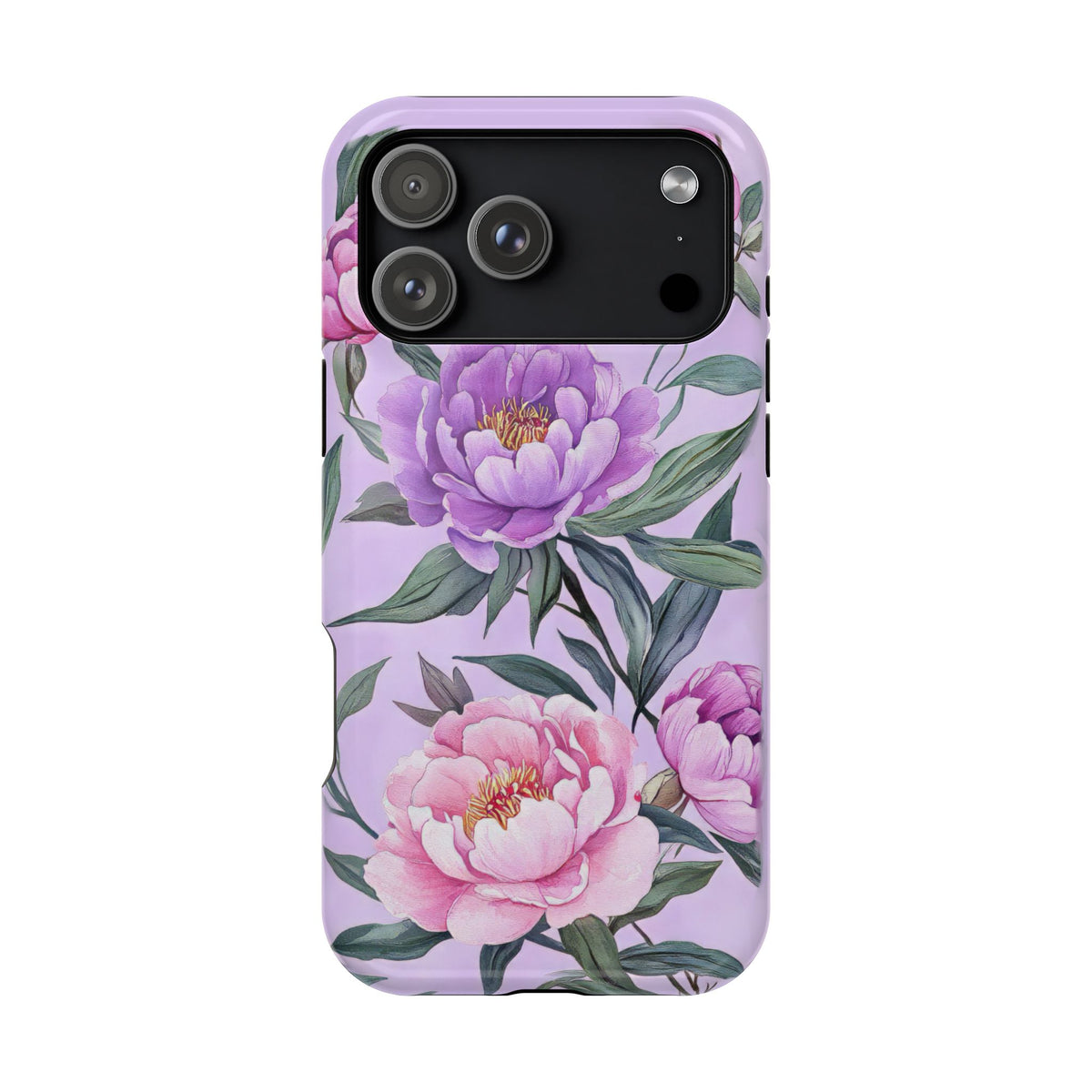 Lilac Peony - Magnetic iPhone Case
