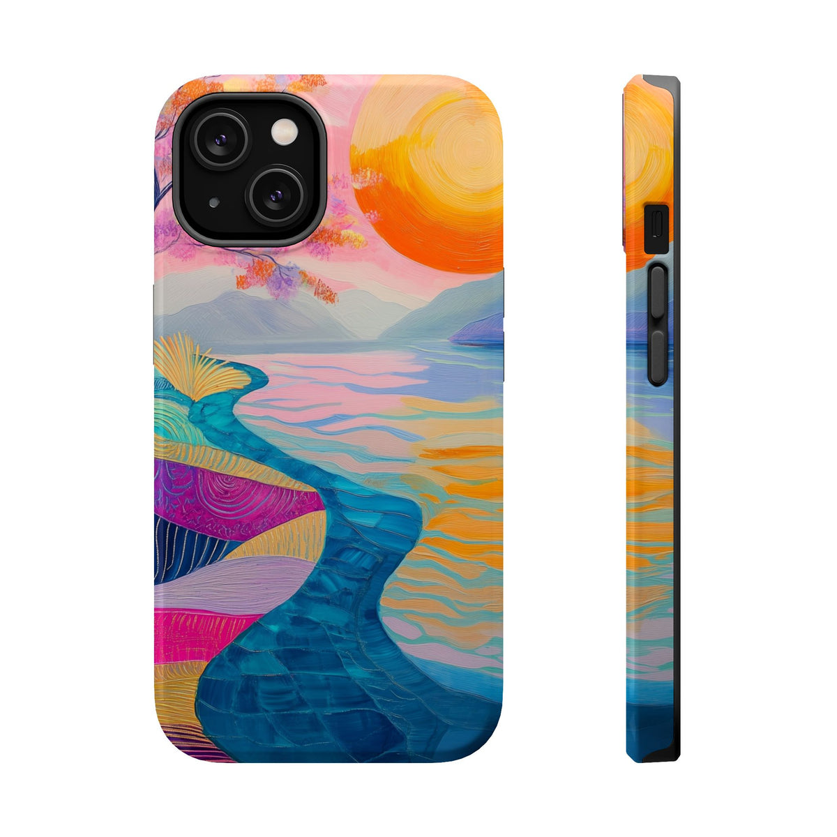 Sunset River - Magnetic iPhone Case