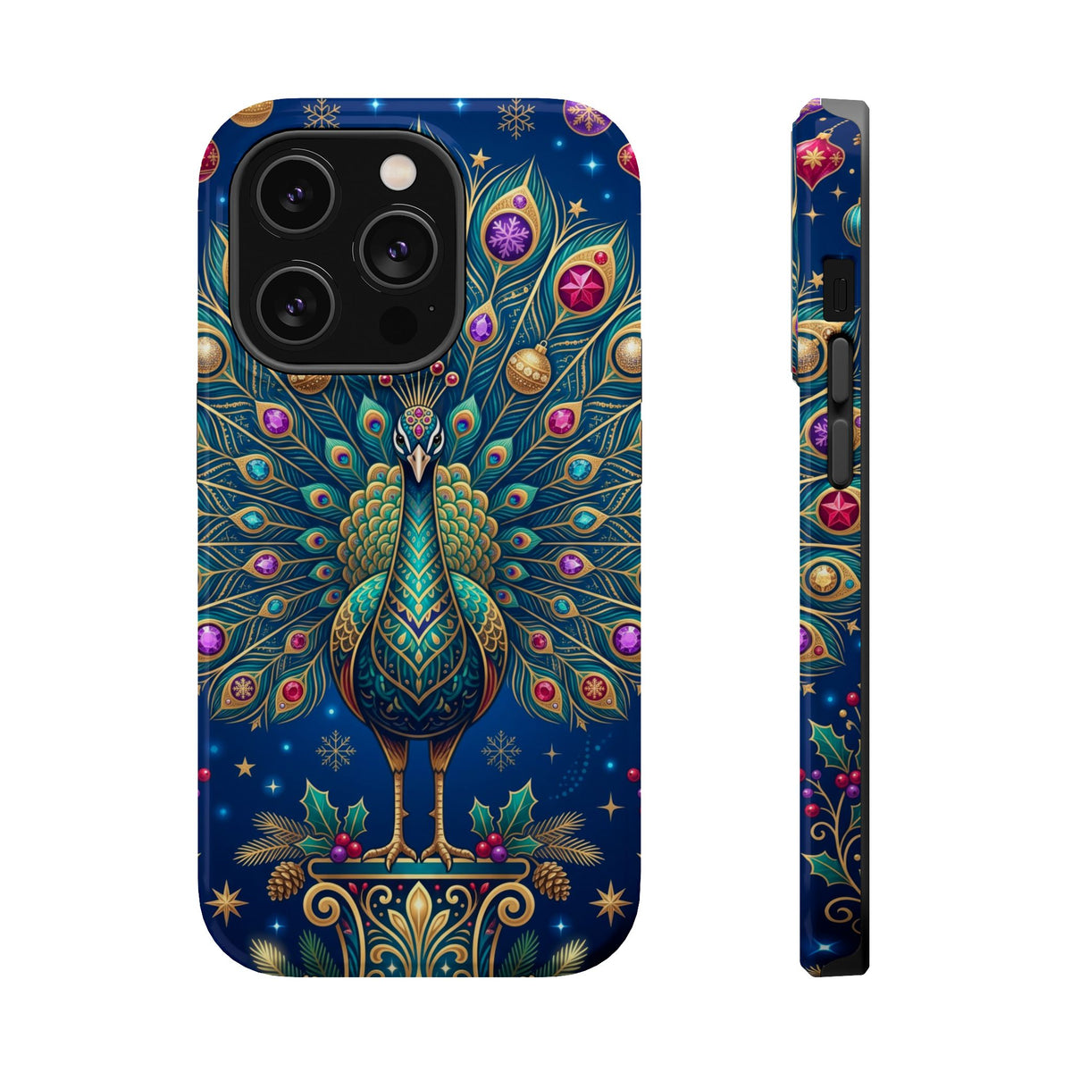Christmas Peacock - Magnetic iPhone Case