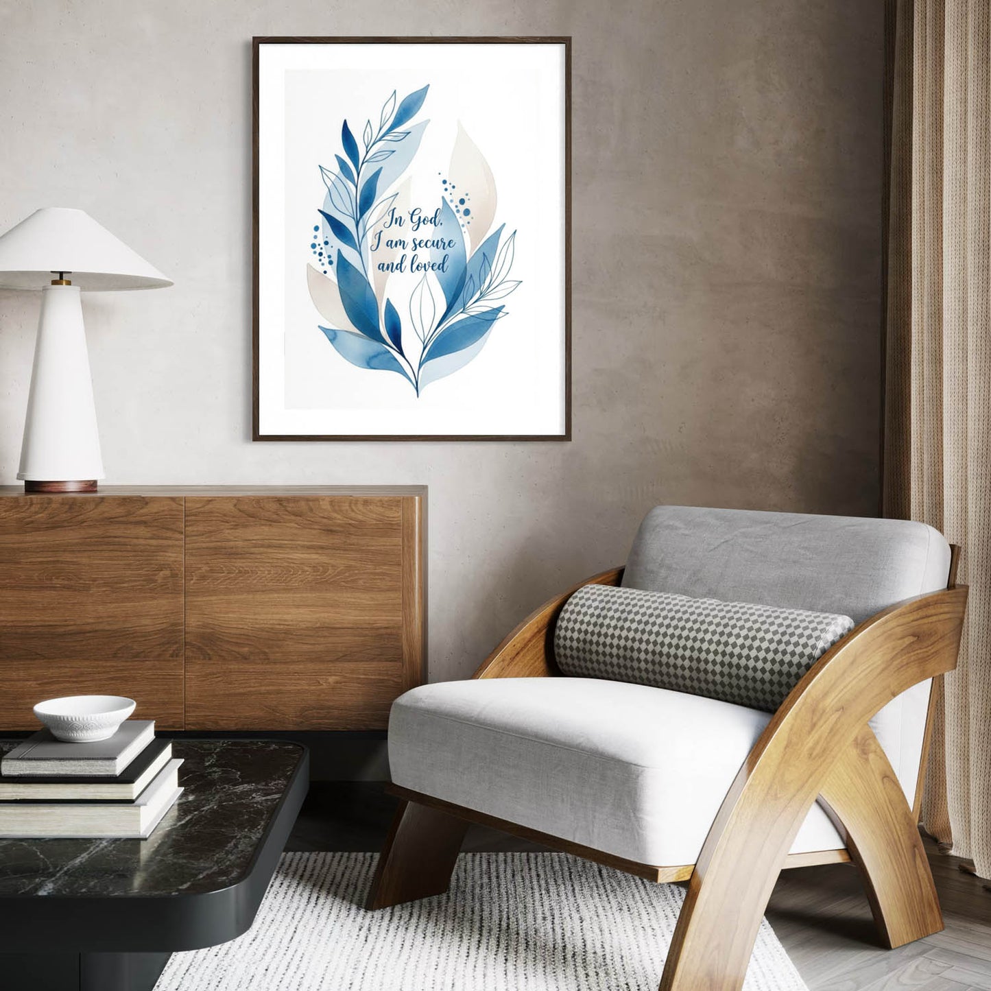 In God I Am Secured - Art Print
