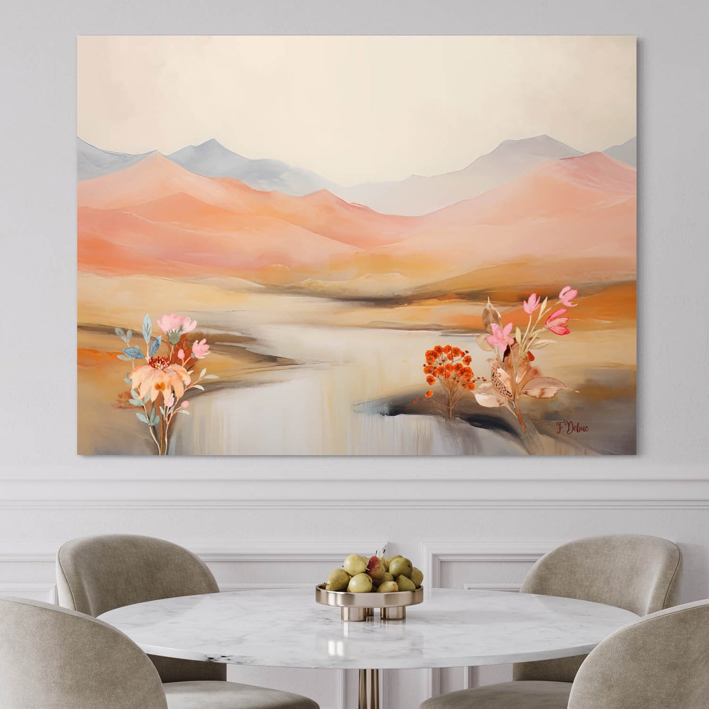 Muted Sunset Bliss - Canvas Wall Art