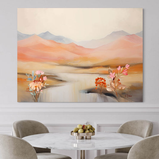 Muted Sunset Bliss - Canvas Wall Art