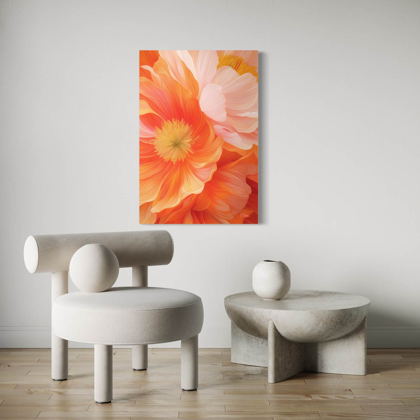 Peony Elegance - Canvas Wall Art