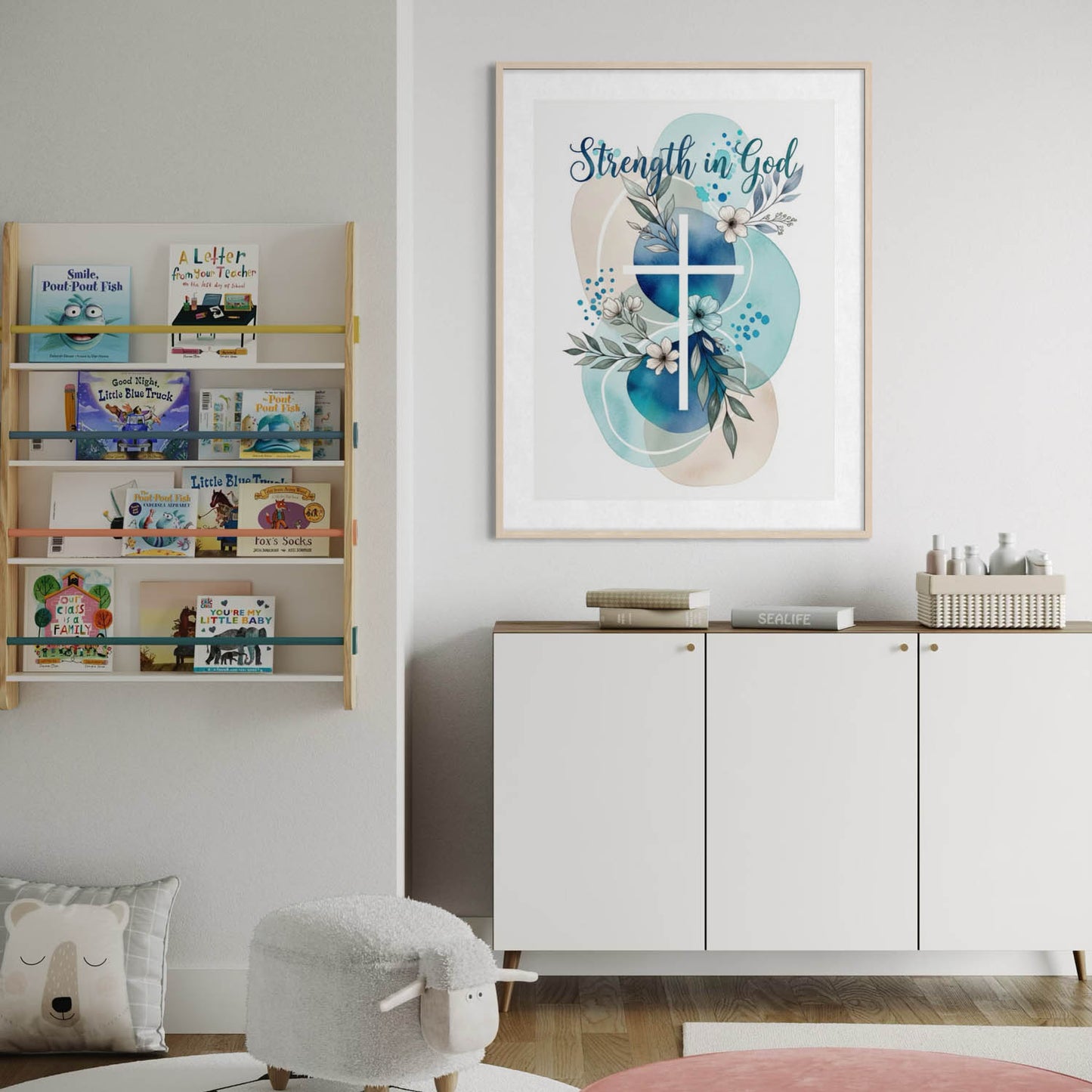 Strength in God - Christian Art Print