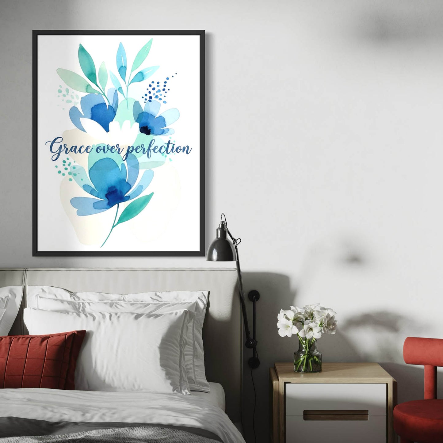 Grace Over Perfection - Inspirational Art Print