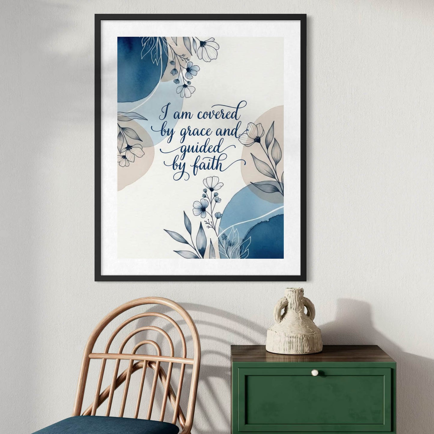 Covered by Grace - Christian Art Print