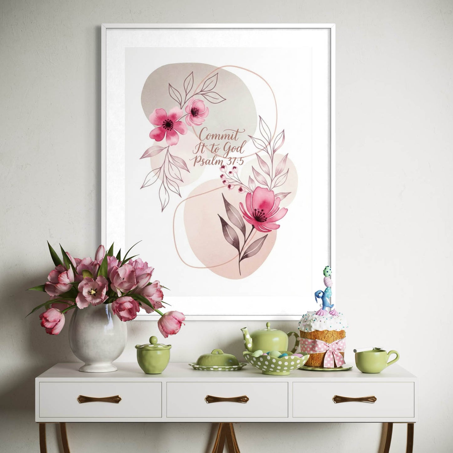 Commit It to God - Christian Art Print