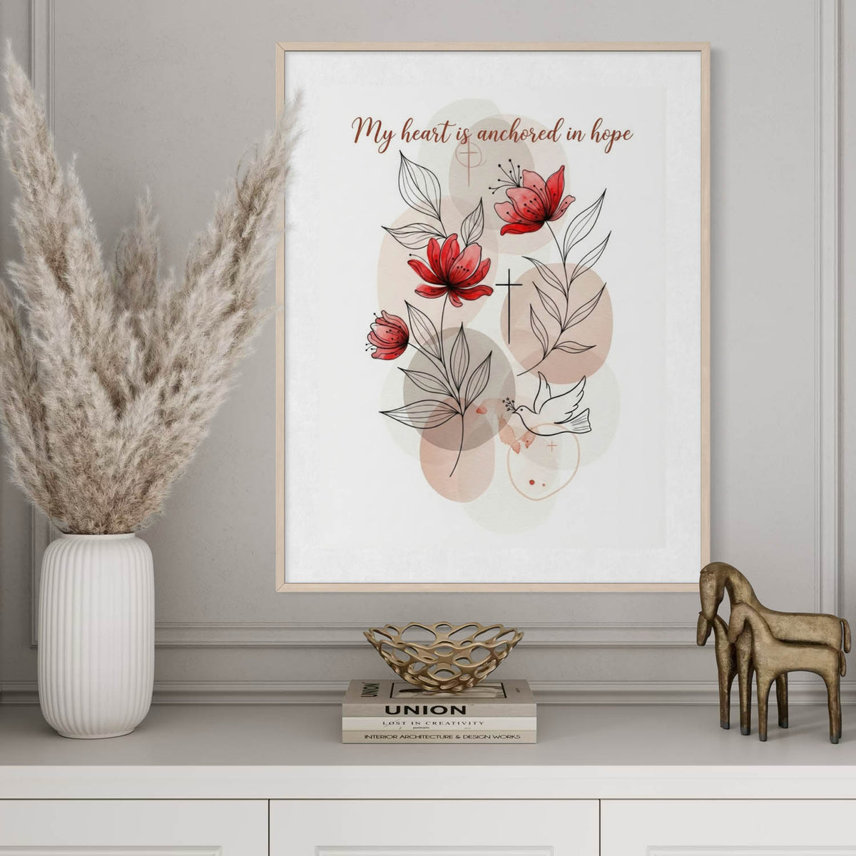 My Heart Is Anchored in Hope - Art Print