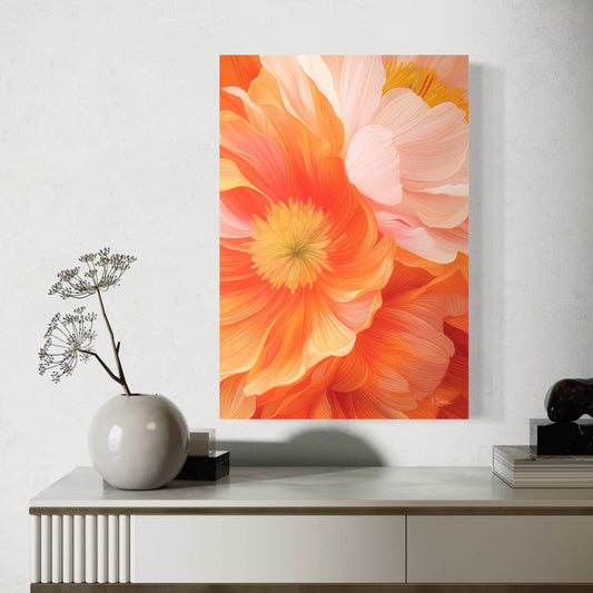 Peony Elegance - Canvas Wall Art