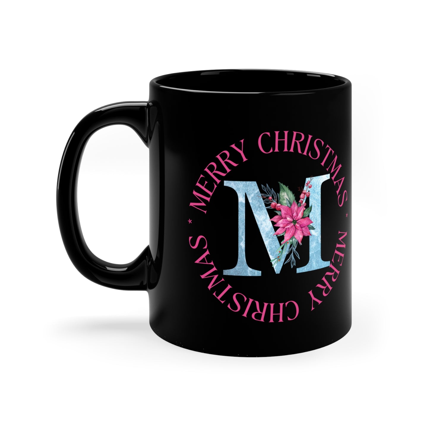 Custom Christmas Alphabet M Mug
