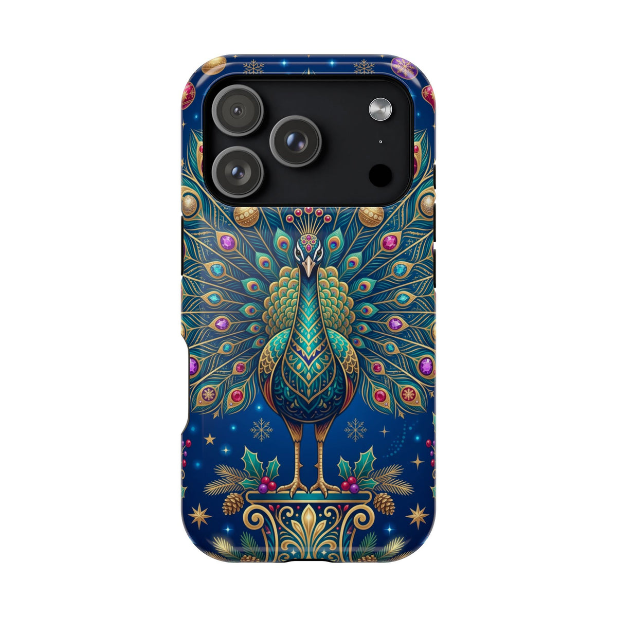 Christmas Peacock - Magnetic iPhone Case