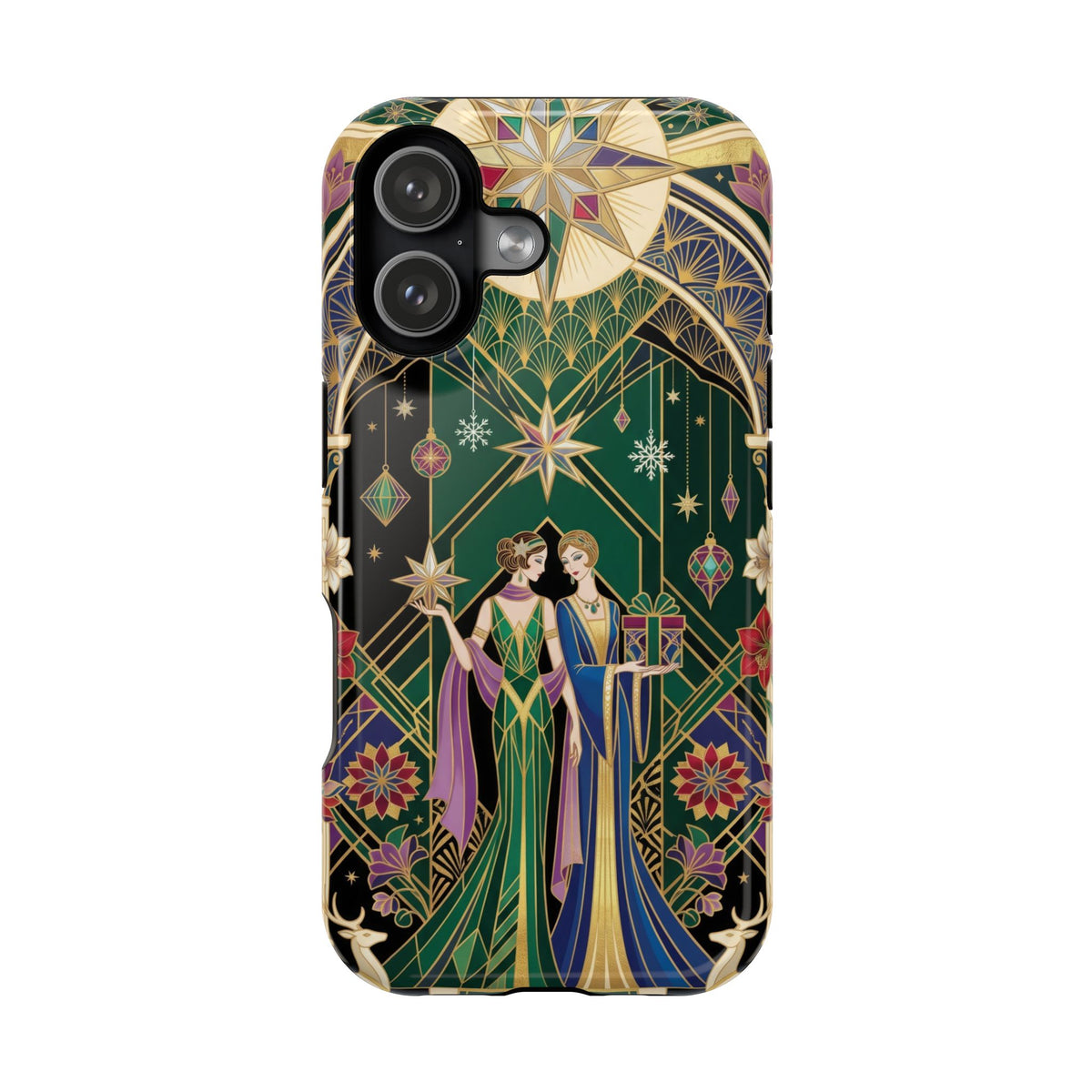 Art Deco Festive Figures - Magnetic iPhone Case