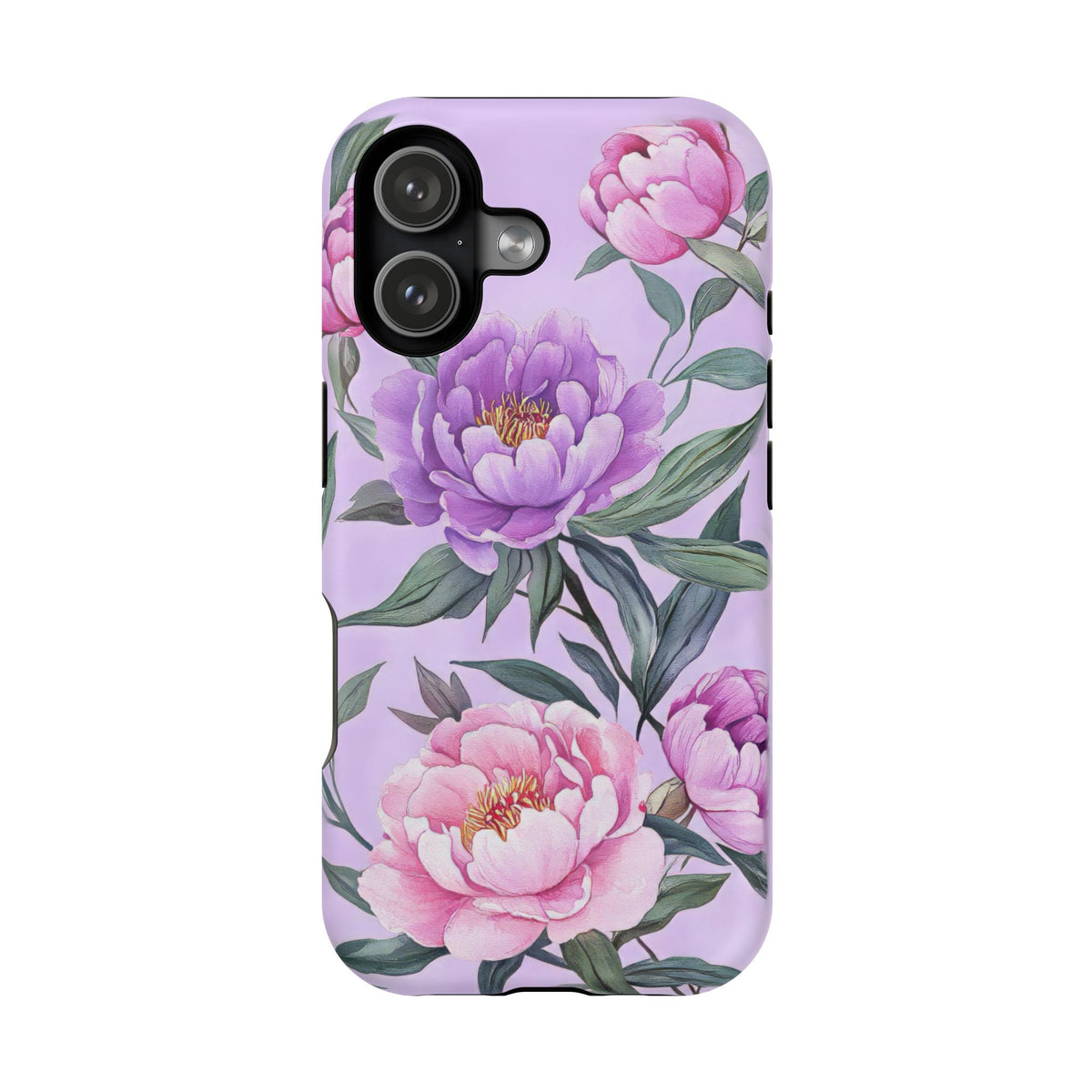 Lilac Peony - Magnetic iPhone Case