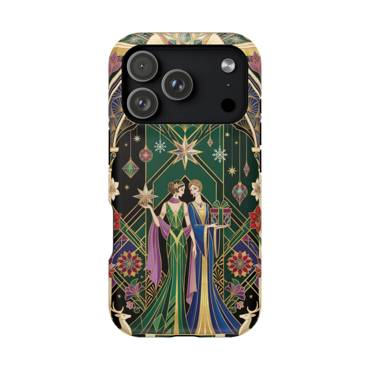 Art Deco Festive Figures - Magnetic iPhone Case