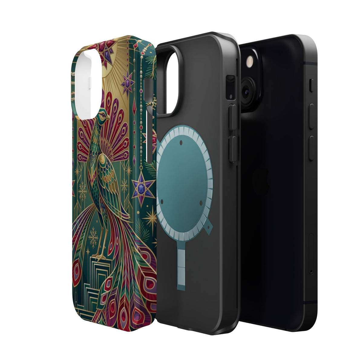 Art Deco Peacock - Magnetic iPhone Case