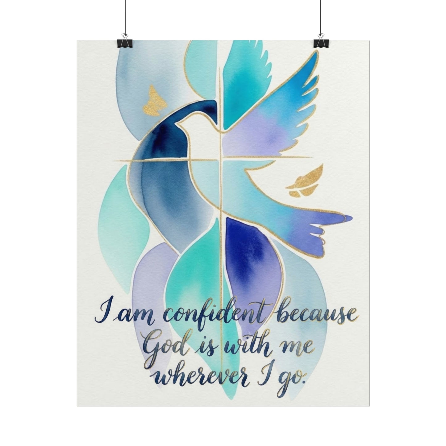 I Am Confident - Christian Art Print