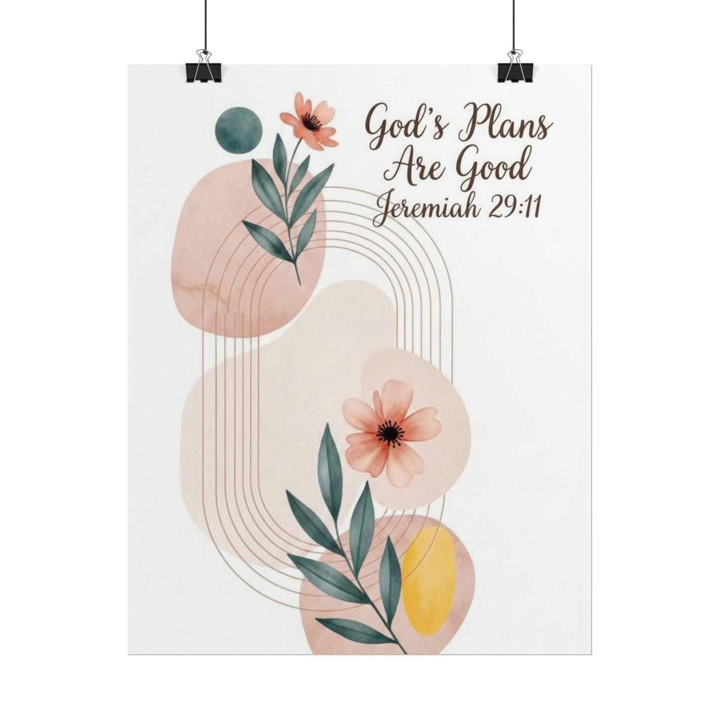 God's Plans Are Good - Art Print